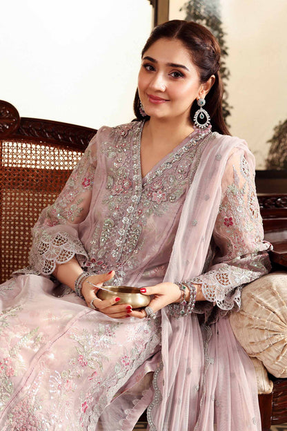 Maria B | Luxury Formals | SF-EF26-02-Lila - Formal Dress - available at Maria Faisal in UK and USA.