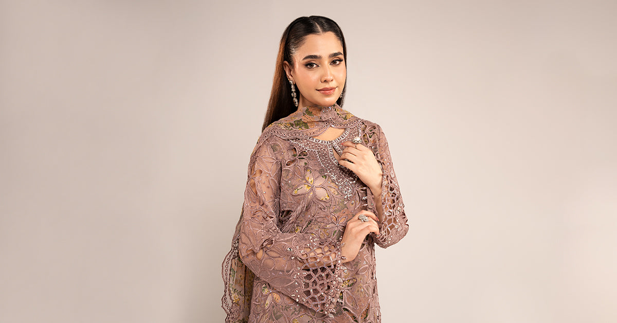 Maria B | Eid Collection 2026 | Sf-Ef26-03 Purple - Luxury Dress - available at Maria Faisal in UK and USA.