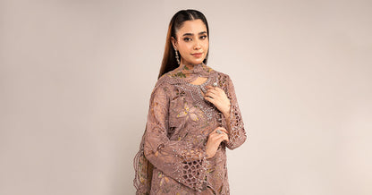 Maria B | Eid Collection 2026 | Sf-Ef26-03 Purple - Luxury Dress - available at Maria Faisal in UK and USA.