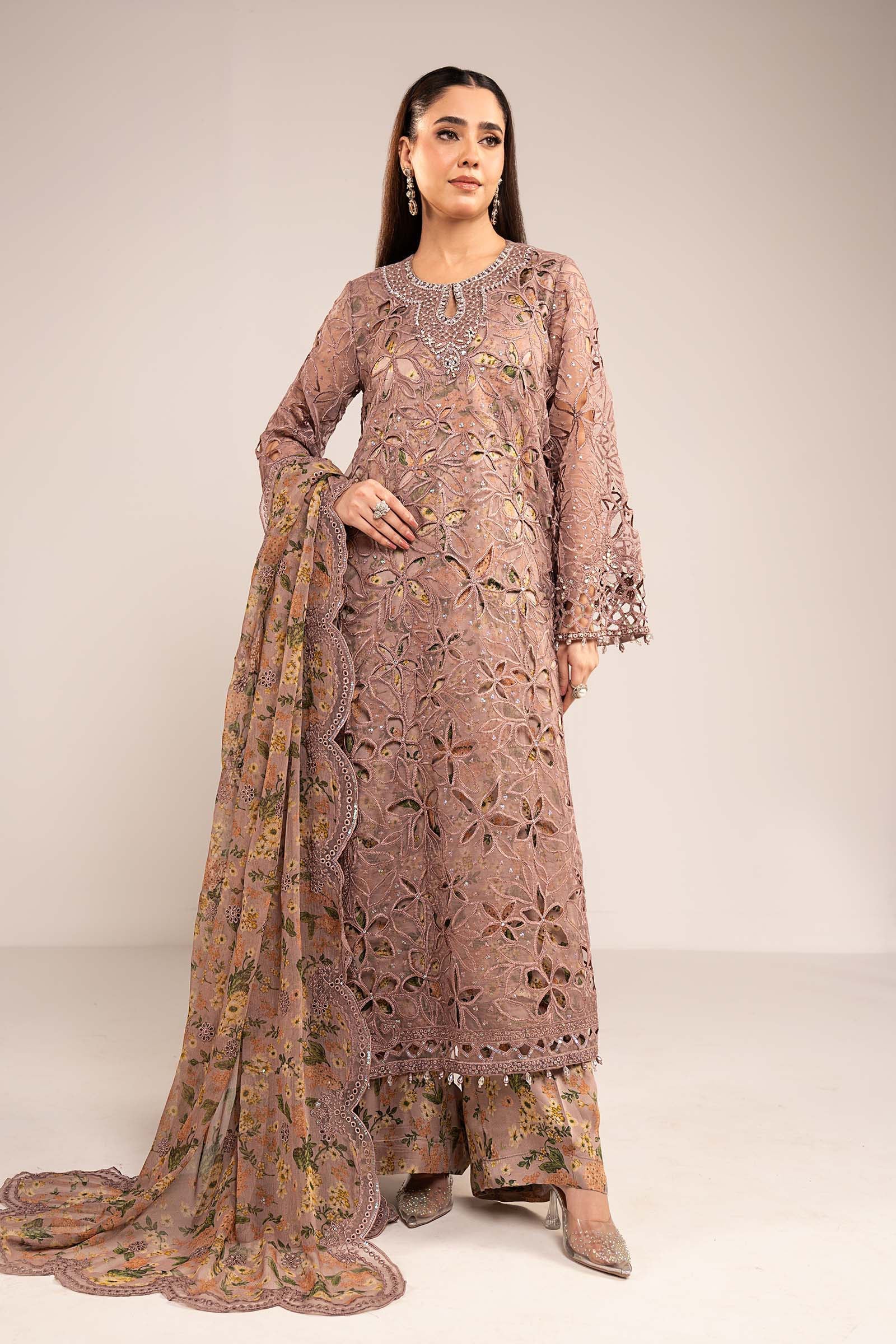 Maria B | Eid Collection 2026 | Sf-Ef26-03 Purple - Luxury Dress - available at Maria Faisal in UK and USA.
