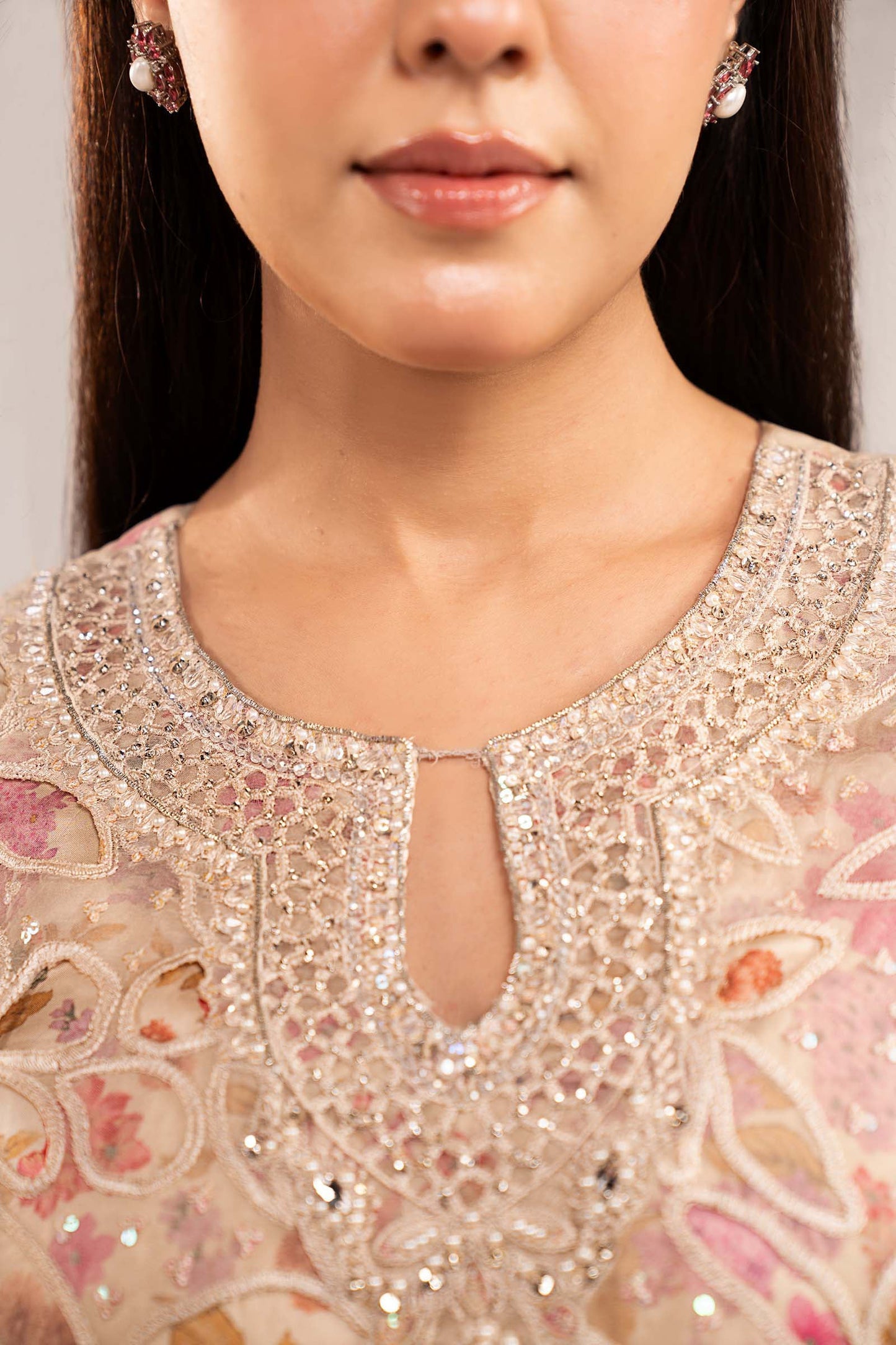 Maria B | Eid Collection 2026 | Sf-Ef26-03-Off White - Luxury Dress - available at Maria Faisal in UK and USA.