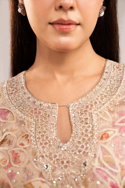 Maria B | Eid Collection 2026 | Sf-Ef26-03-Off White - Luxury Dress - available at Maria Faisal in UK and USA.