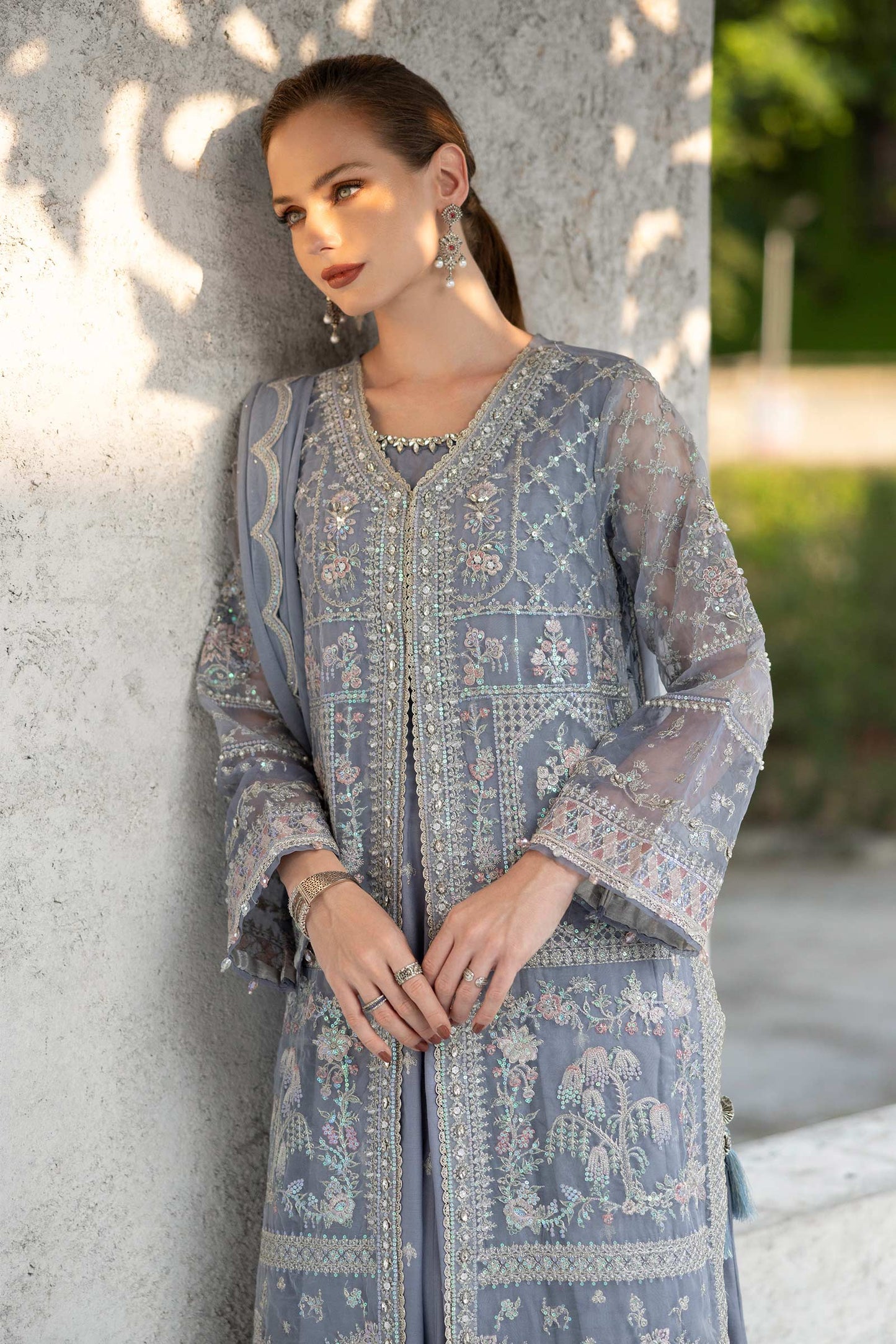 Maria B | Eid Collection 2026 | Sf-Ef26-05 Sky Blue 1 - Luxury Dress - available at Maria Faisal in UK and USA.