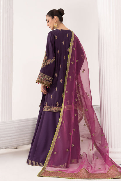 Maria B | Eid Collection 2026 | Sf-Ef26-07 Purple - Luxury Dress - available at Maria Faisal in UK and USA.