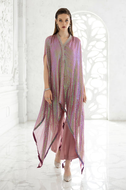 Maria B | Luxury Formals | SF-EF26-11-Beige and Green - Formal Dress - available at Maria Faisal in UK and USA.