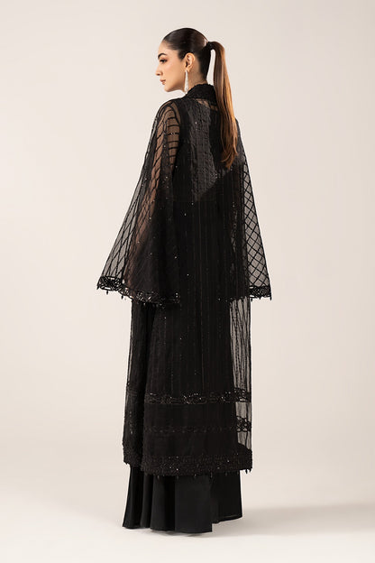 Maria B | Luxury Formals | SF-EF26-12-Black - Formal Dress - available at Maria Faisal in UK and USA.