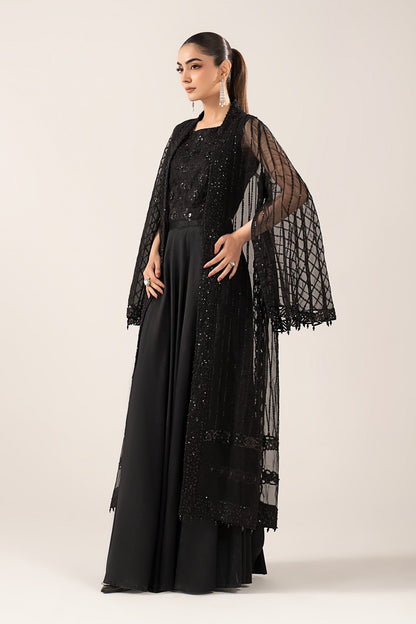 Maria B | Luxury Formals | SF-EF26-12-Black - Formal Dress - available at Maria Faisal in UK and USA.