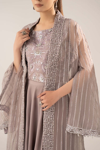Maria B | Luxury Formals | SF-EF26-12-Lilac - Formal Dress - available at Maria Faisal in UK and USA.