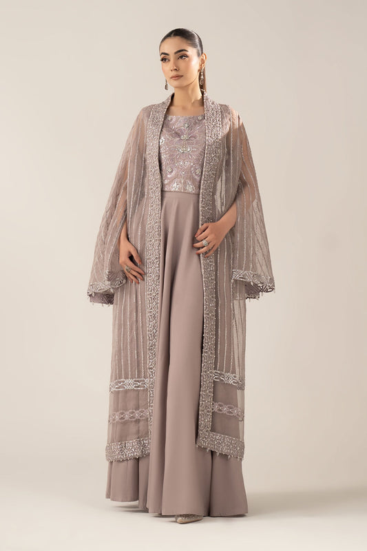 Maria B | Luxury Formals | SF-EF26-12-Lilac - Formal Dress - available at Maria Faisal in UK and USA.