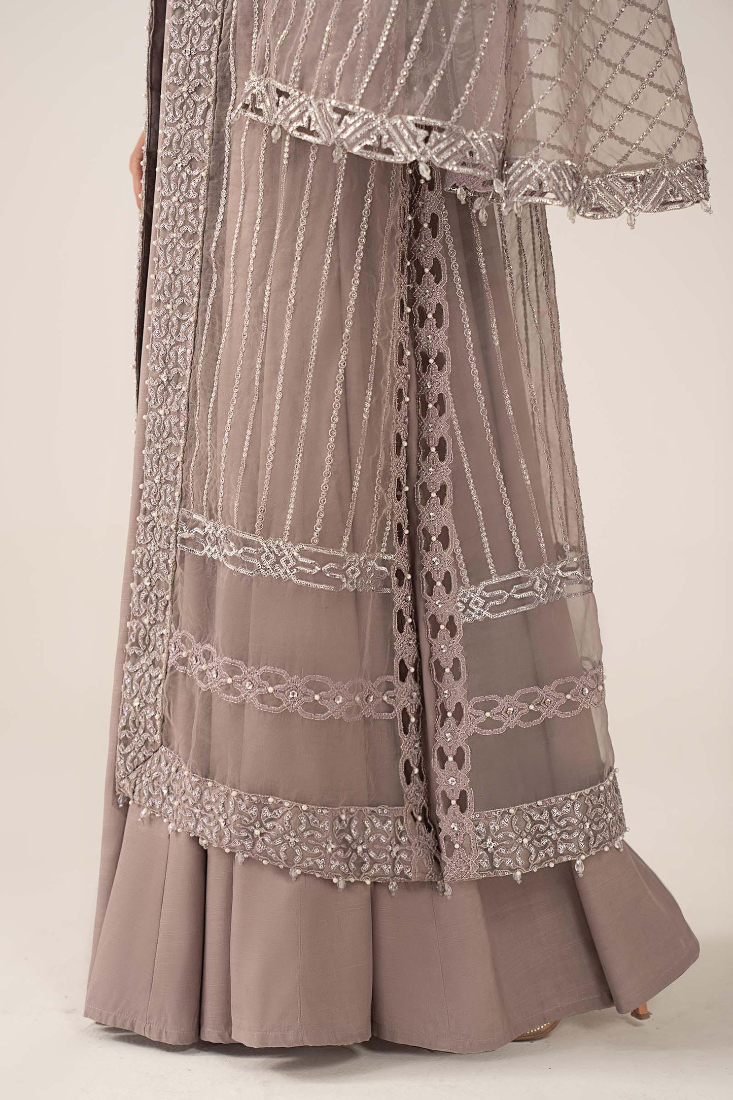 Maria B | Luxury Formals | SF-EF26-12-Lilac - Formal Dress - available at Maria Faisal in UK and USA.