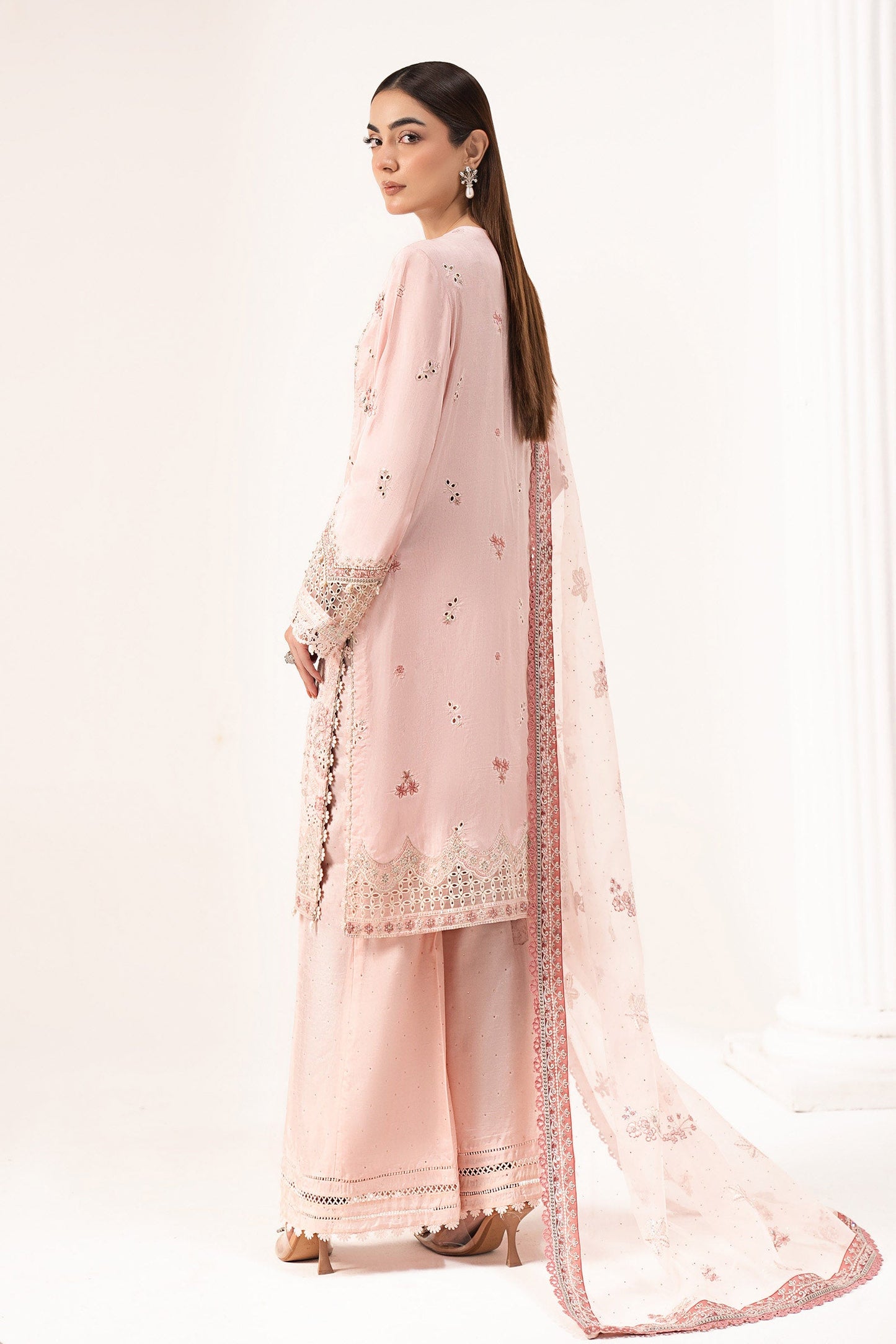 Maria B | Eid Collection 2026 | Sf-Ef26-20 Pink - Luxury Dress - available at Maria Faisal in UK and USA.