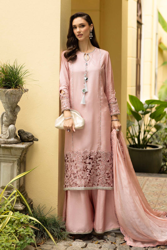Maria B | Luxury Formals | SF-EF26-63-Pink - Formal Dress - available at Maria Faisal in UK and USA.