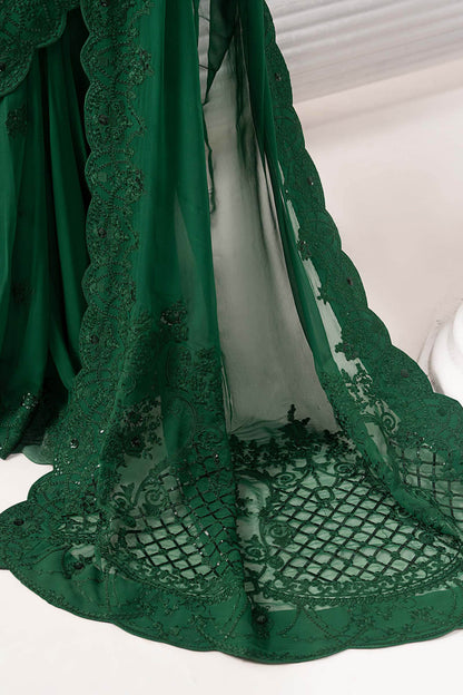 Maria B | Luxury Formals | SF-EF26-73-Green - Formal Dress - available at Maria Faisal in UK and USA.