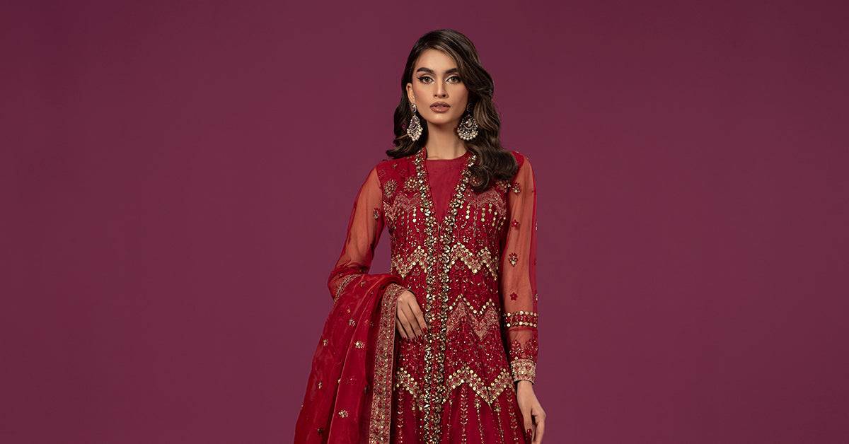 Maira B | Ready to Wear | SF-EF24-28 by Maria Faisal - Registered Vendor of : Maria B - type : Wedding Dress - 100% original wedding dresses
