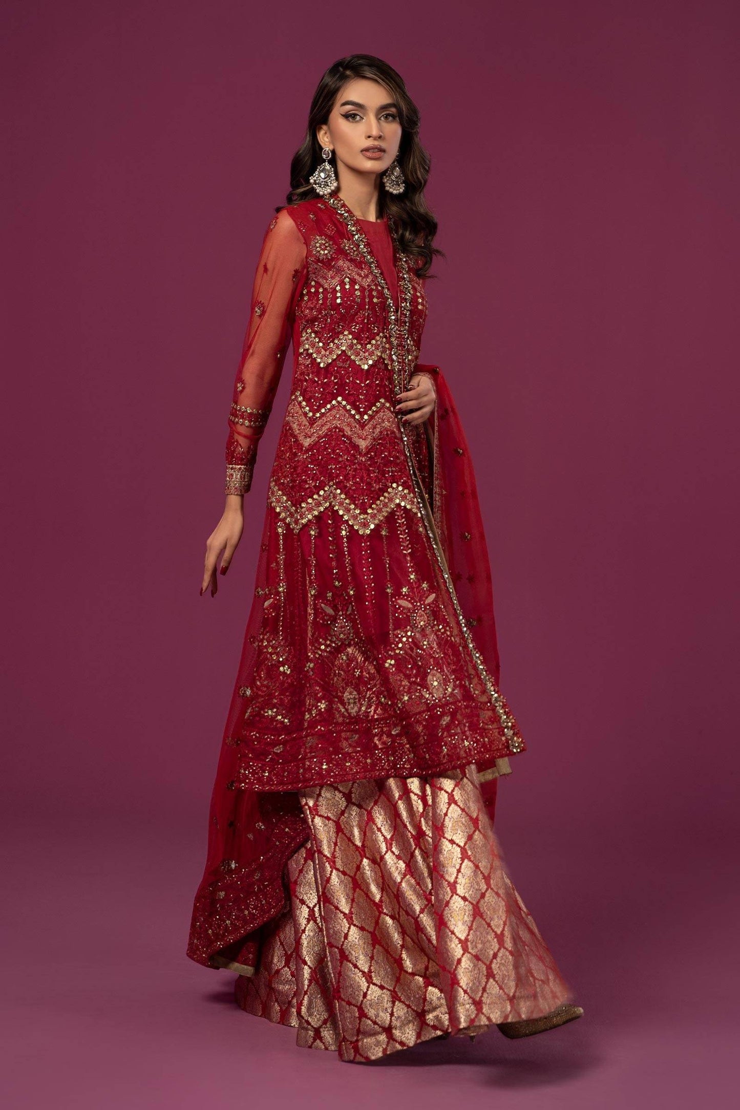 Maira B | Ready to Wear | SF-EF24-28 by Maria Faisal - Registered Vendor of : Maria B - type : Wedding Dress - 100% original wedding dresses