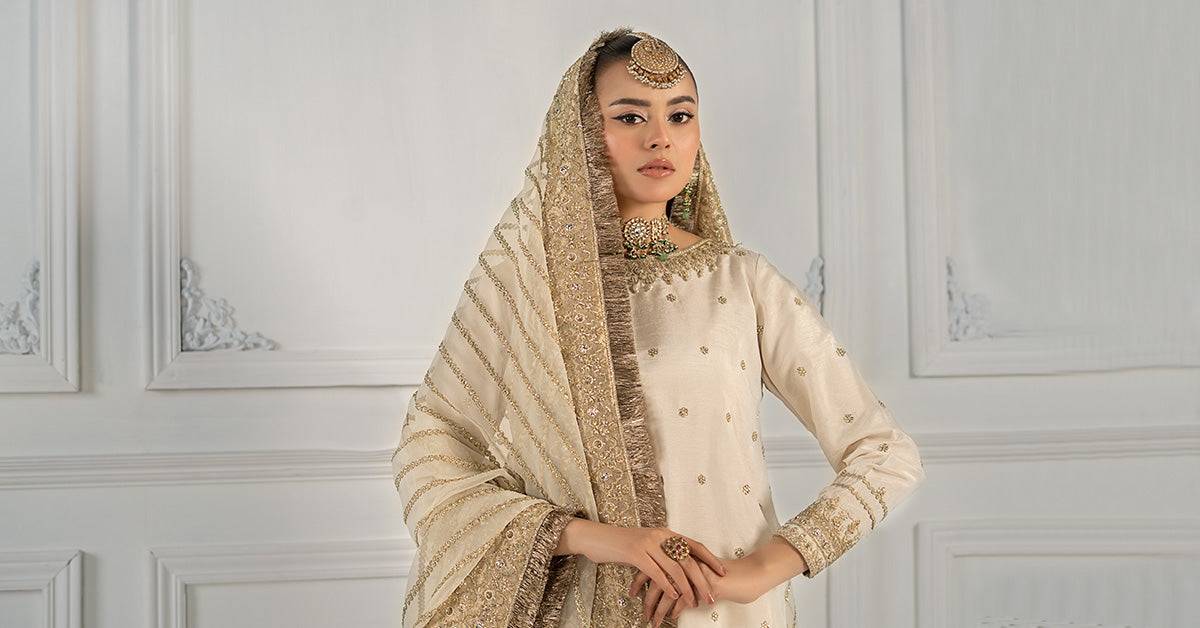 Maira B | Ready to Wear | SF-EF25-25 by Maria Faisal - Registered Vendor of : Maria B - type : Wedding Dress - 100% original wedding dresses