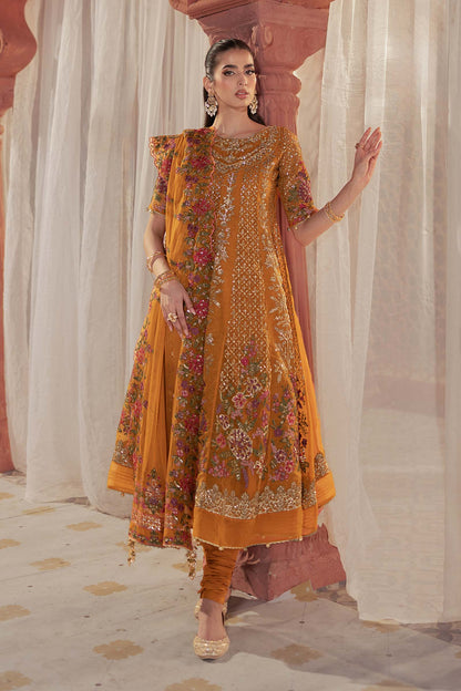 Maira B | Ready to Wear | SF-EF25-42 Mustard by Maria Faisal - Registered Vendor of : Maria B - type : Wedding Dress - 100% original wedding dresses