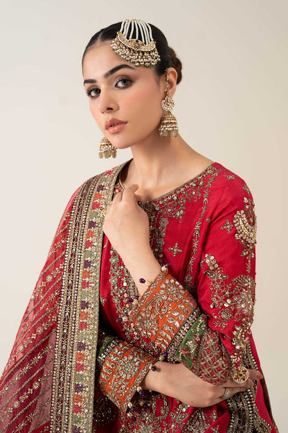 Maria B | Pre Fall 25 | Bamber Raw Silk Suit 14 - Ladies Clothes - Maria Faisal