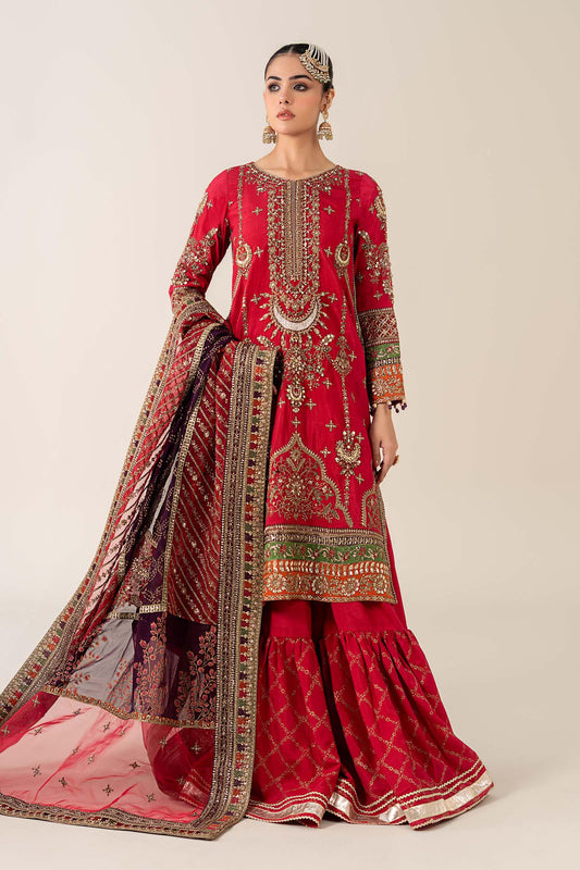 Maria B | Pre Fall 25 | Bamber Raw Silk Suit 14 - Ladies Clothes - Maria Faisal