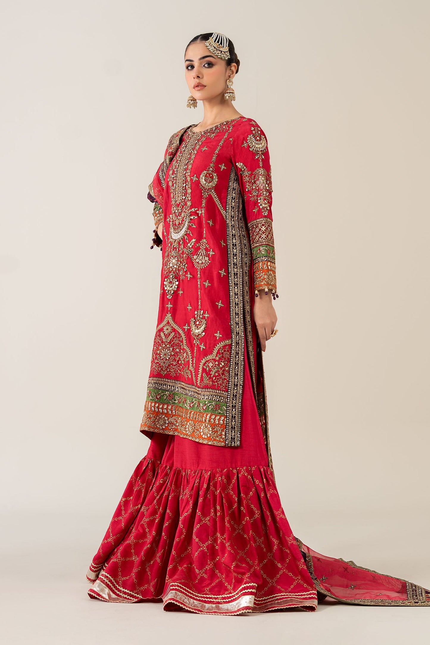 Maria B | Pre Fall 25 | Bamber Raw Silk Suit 14 - Ladies Clothes - Maria Faisal