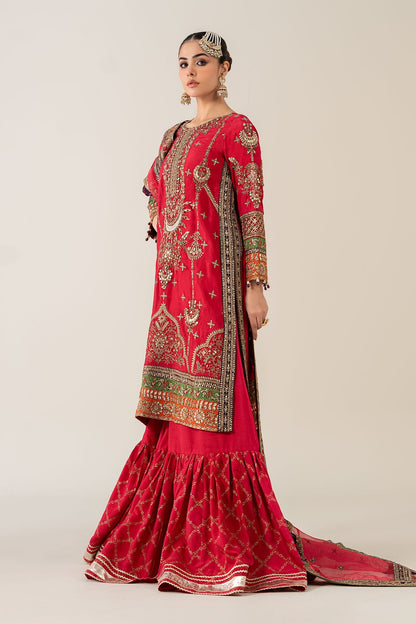 Maria B | Pre Fall 25 | Bamber Raw Silk Suit 14 - Ladies Clothes - Maria Faisal