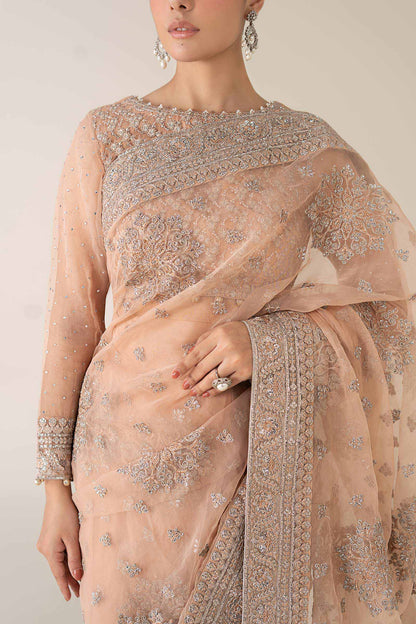 Maria B | Pre Fall 25 | Organza Saree 09 - Ladies Clothes - Maria Faisal