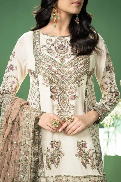 Maira B | Ready to Wear | SF-W24-45 by Maria Faisal - Registered Vendor of : Maria B - type : Wedding Dress - 100% original wedding dresses