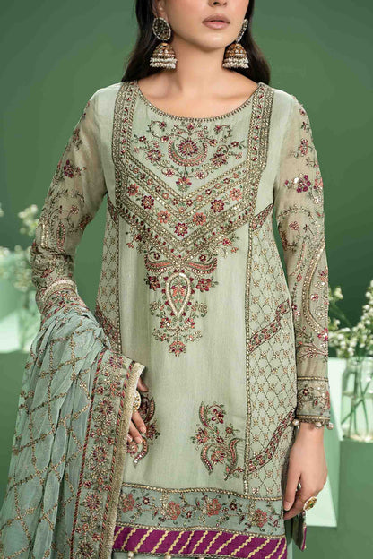 Maira B | Ready to Wear | SF-W24-45 by Maria Faisal - Registered Vendor of : Maria B - type : Wedding Dress - 100% original wedding dresses