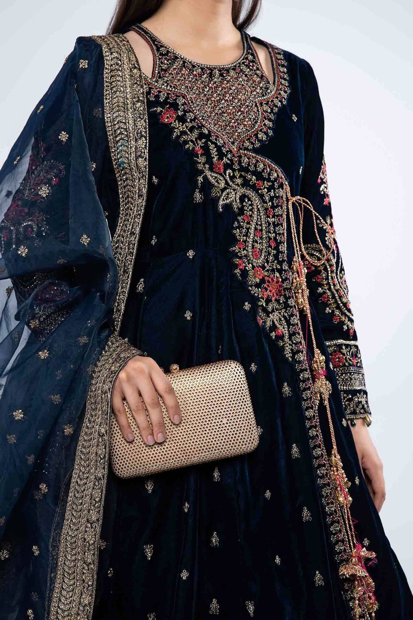 Maira B | Ready to Wear | SF-W24-02 Teal by Maria Faisal - Registered Vendor of : Maria B - type : Wedding Dress - 100% original wedding dresses