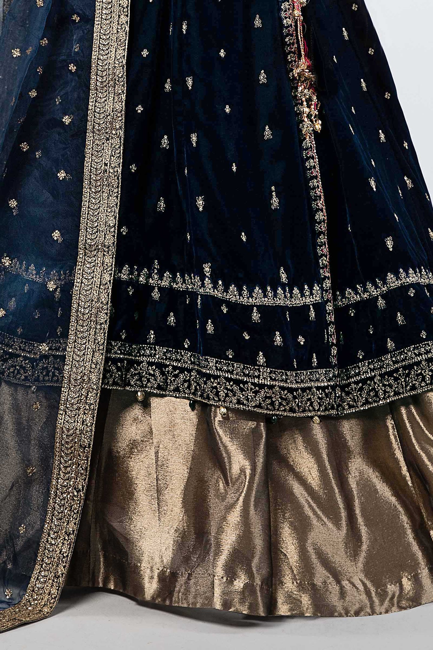 Maira B | Ready to Wear | SF-W24-02 Teal by Maria Faisal - Registered Vendor of : Maria B - type : Wedding Dress - 100% original wedding dresses
