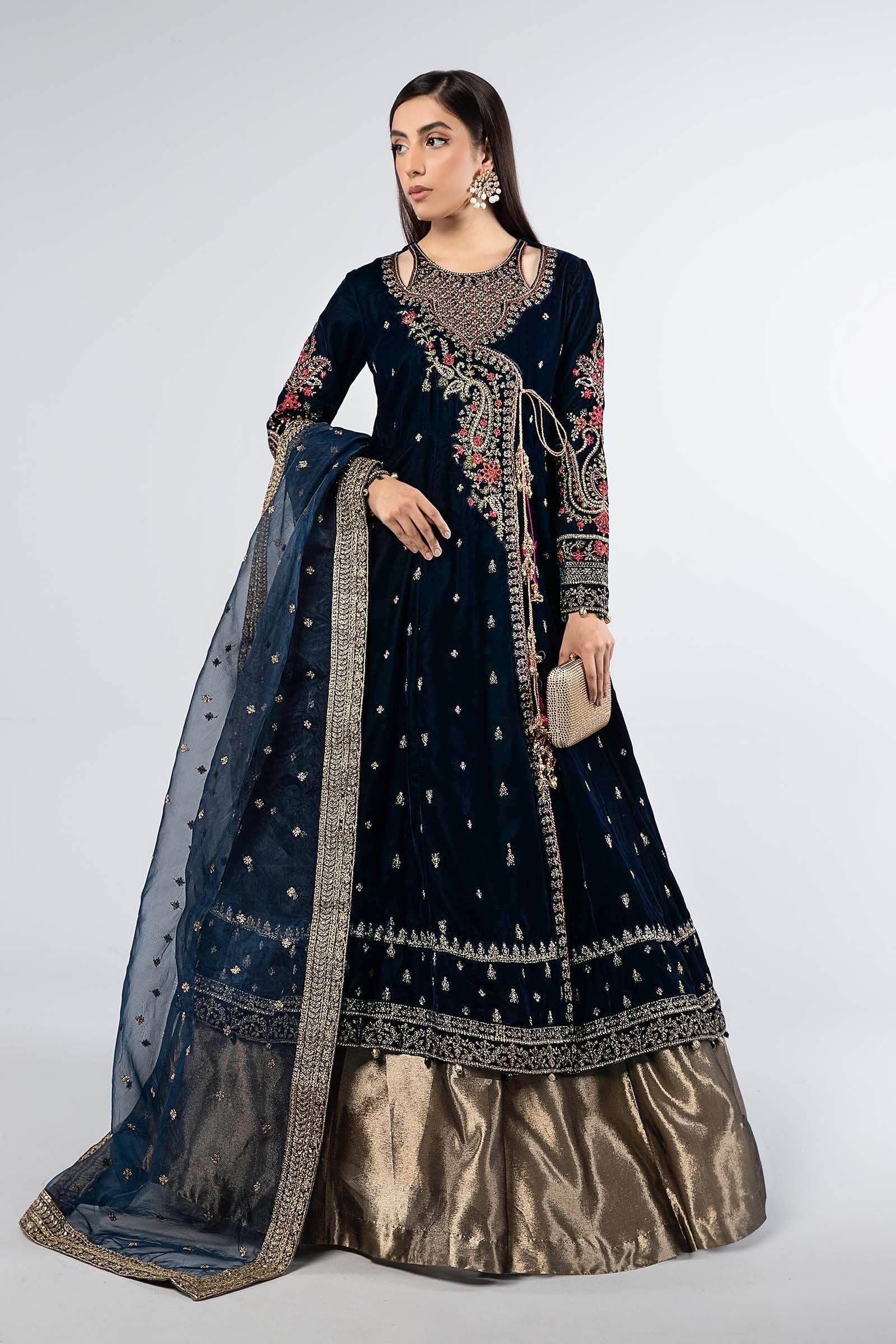 Maira B | Ready to Wear | SF-W24-02 Teal by Maria Faisal - Registered Vendor of : Maria B - type : Wedding Dress - 100% original wedding dresses
