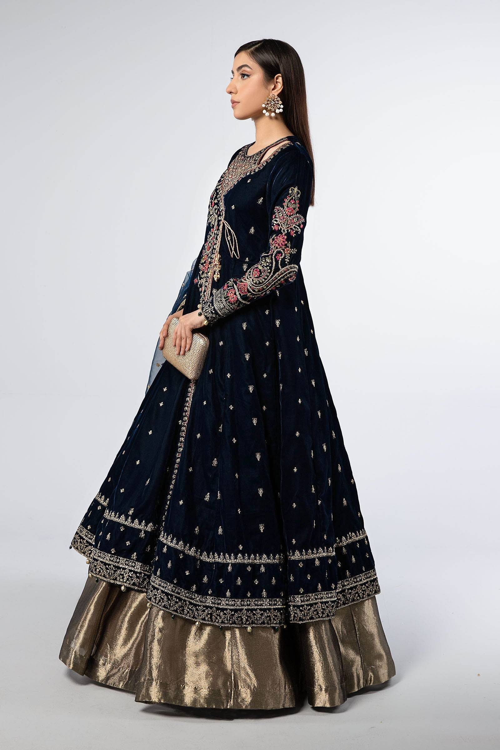 Maira B | Ready to Wear | SF-W24-02 Teal by Maria Faisal - Registered Vendor of : Maria B - type : Wedding Dress - 100% original wedding dresses