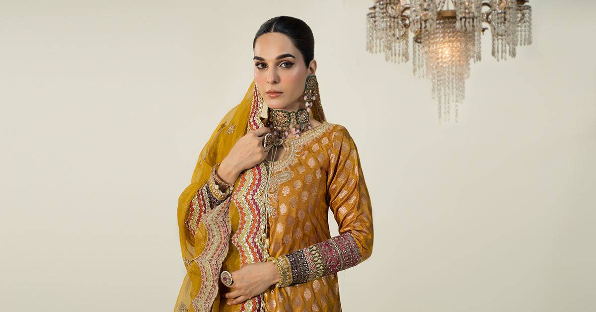 Maira B | Ready to Wear | SF-W24-08 by Maria Faisal - Registered Vendor of : Maria B - type : Wedding Dress - 100% original wedding dresses