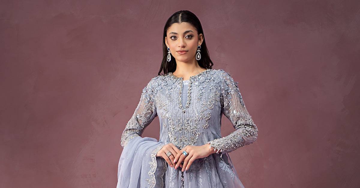 Maira B | Ready to Wear | SF-W24-10 by Maria Faisal - Registered Vendor of : Maria B - type : Wedding Dress - 100% original wedding dresses