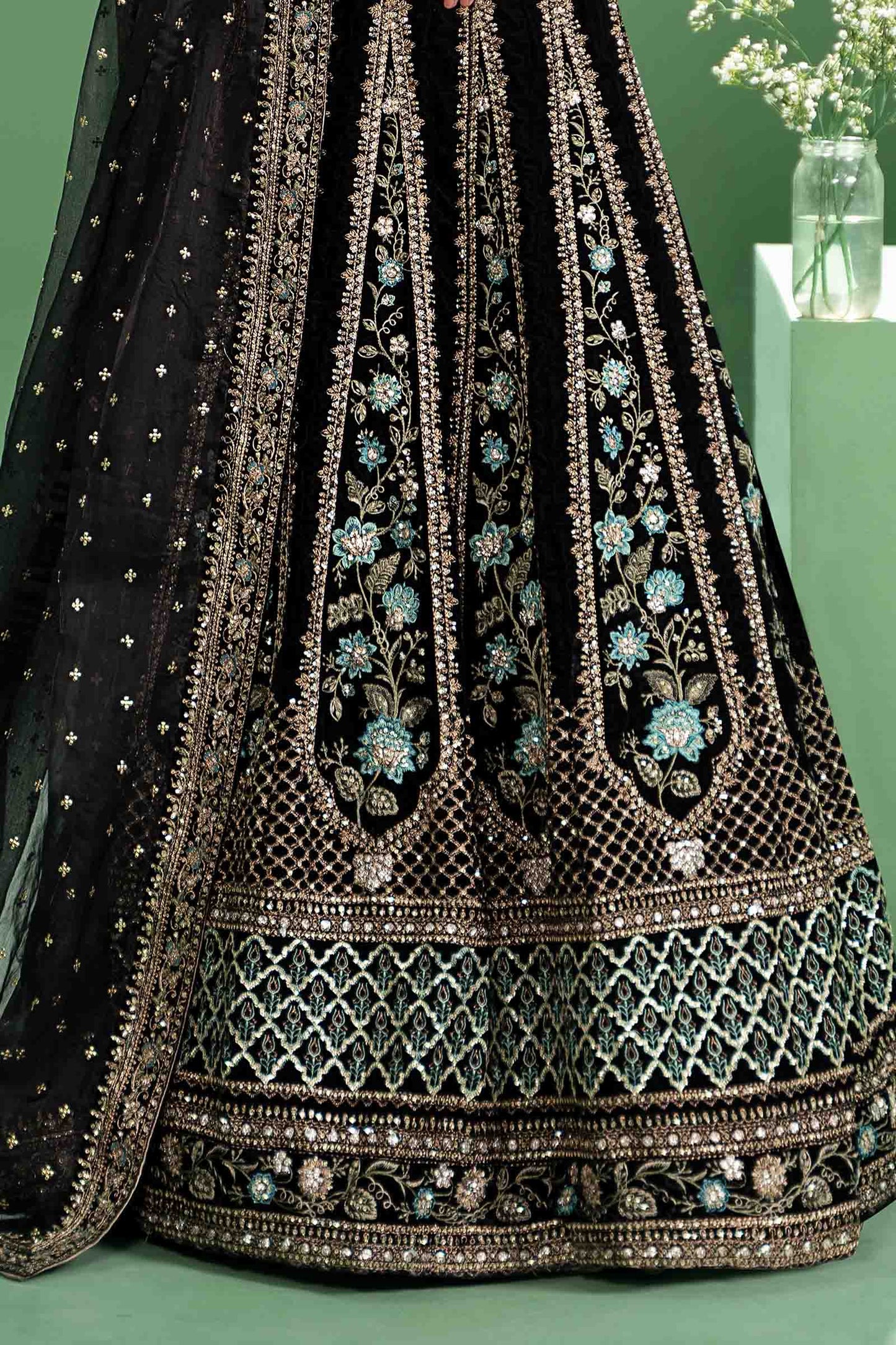 Maira B | Ready to Wear | SF-W24-17 by Maria Faisal - Registered Vendor of : Maria B - type : Wedding Dress - 100% original wedding dresses
