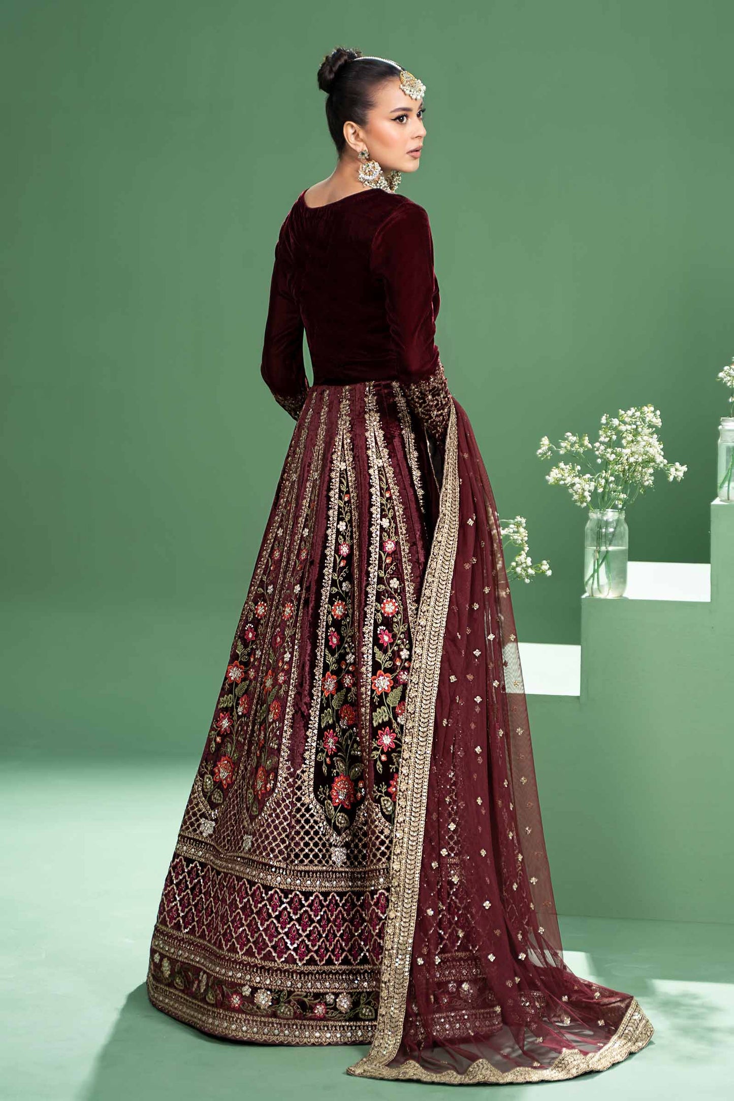 Maira B | Ready to Wear | SF-W24-17 by Maria Faisal - Registered Vendor of : Maria B - type : Wedding Dress - 100% original wedding dresses