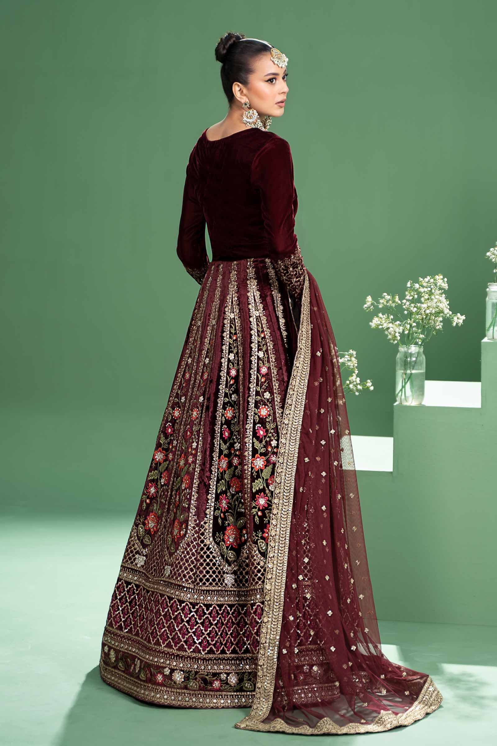 Maira B | Ready to Wear | SF-W24-17 by Maria Faisal - Registered Vendor of : Maria B - type : Wedding Dress - 100% original wedding dresses