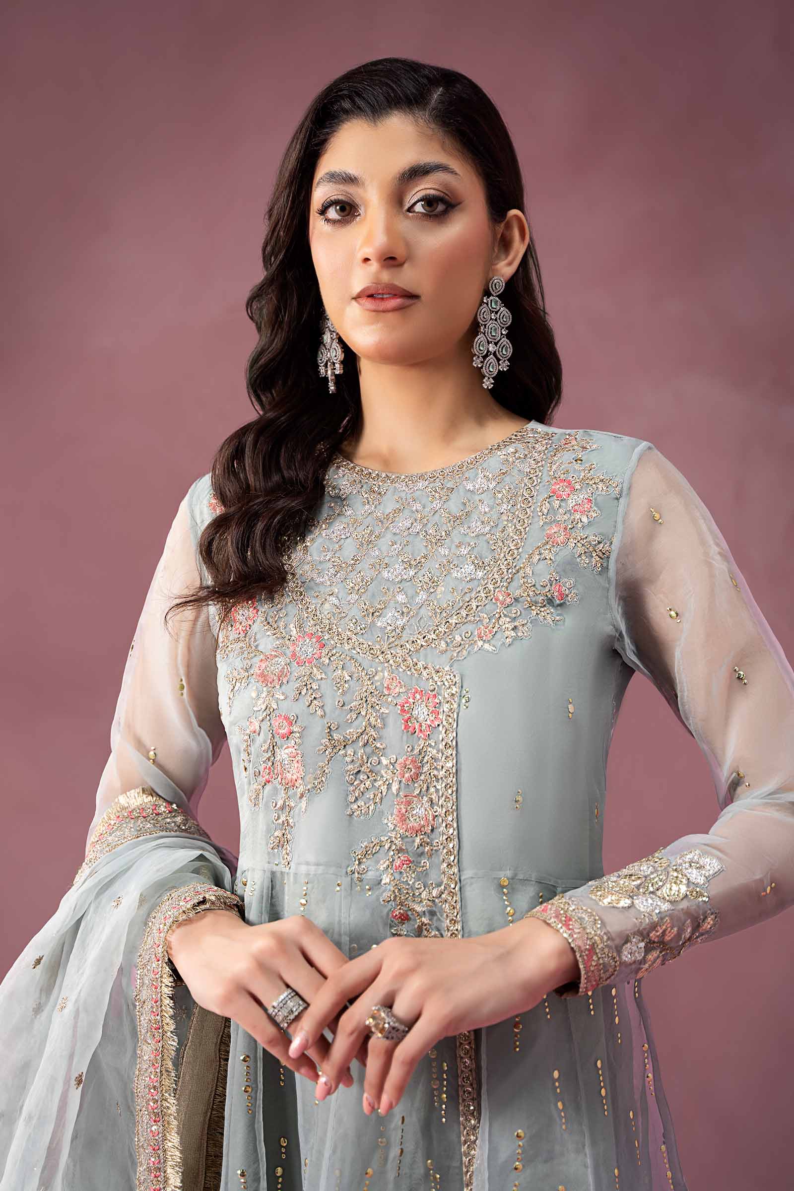 Maira B | Ready to Wear | SF-W24-19 Ferozi by Maria Faisal - Registered Vendor of : Maria B - type : Wedding Dress - 100% original wedding dresses