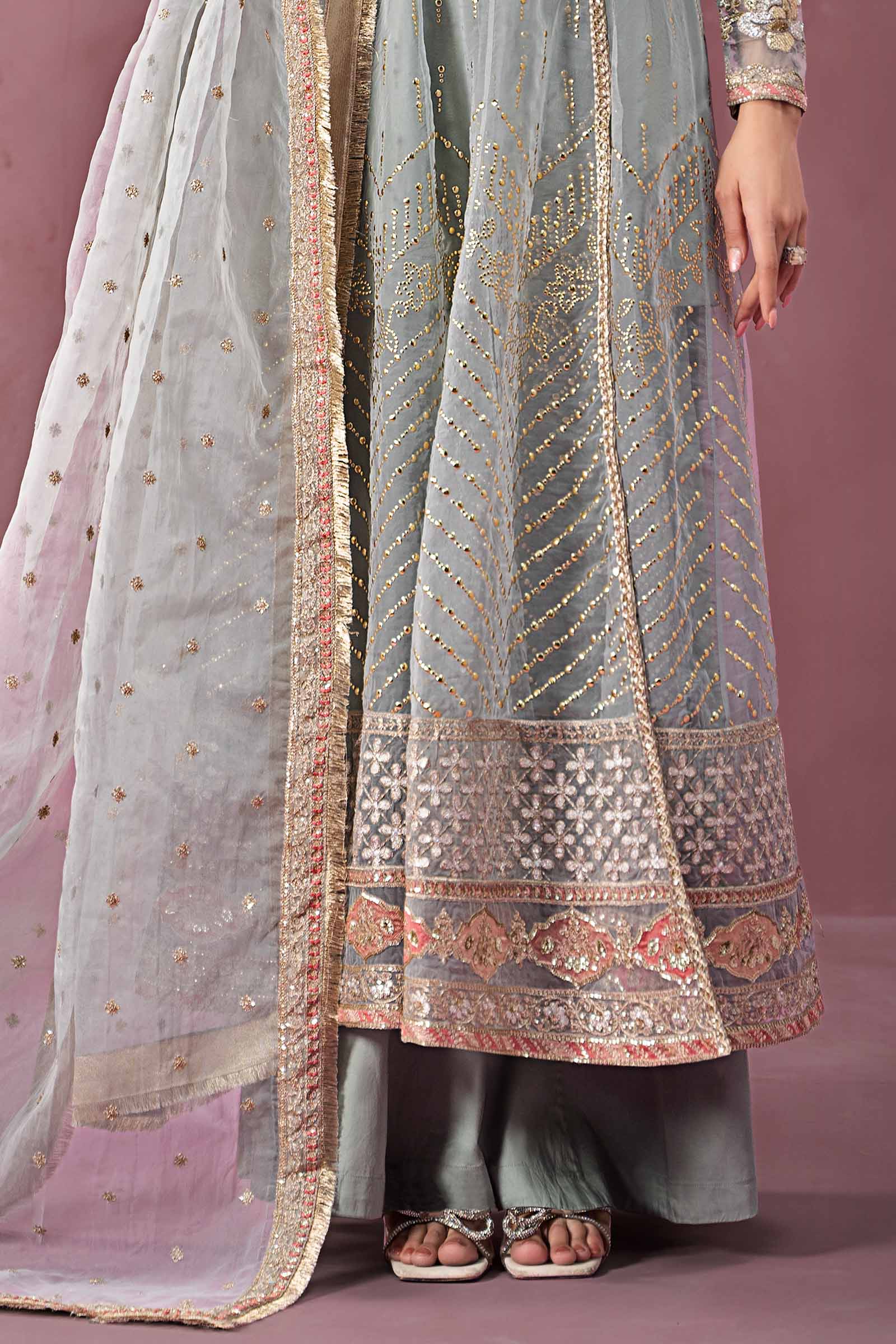 Maira B | Ready to Wear | SF-W24-19 Ferozi by Maria Faisal - Registered Vendor of : Maria B - type : Wedding Dress - 100% original wedding dresses