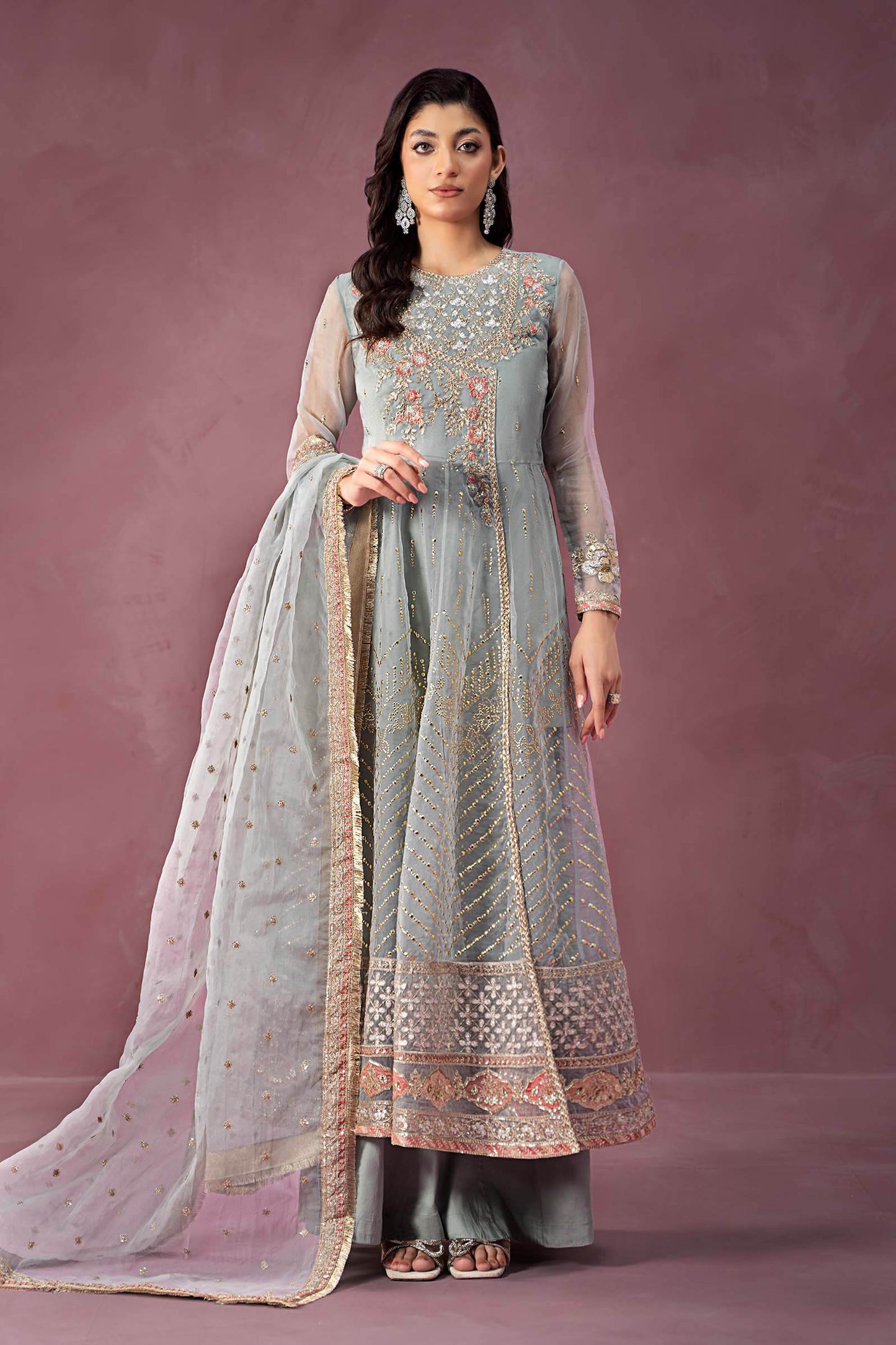 Maira B | Ready to Wear | SF-W24-19 Ferozi by Maria Faisal - Registered Vendor of : Maria B - type : Wedding Dress - 100% original wedding dresses