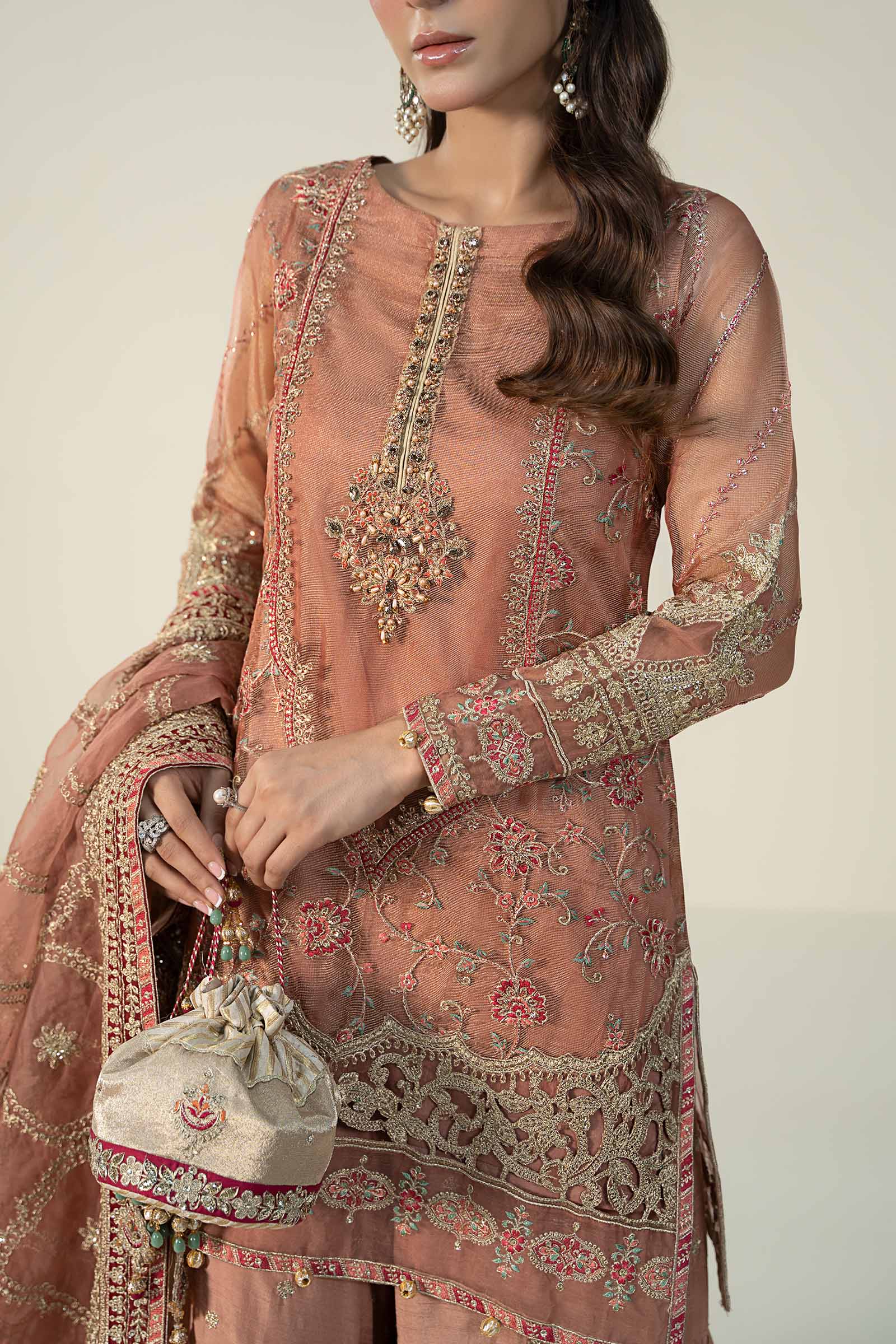 Maira B | Ready to Wear | SF-W24-24 by Maria Faisal - Registered Vendor of : Maria B - type : Wedding Dress - 100% original wedding dresses