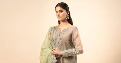 Maira B | Ready to Wear | SF-W24-27 Grey by Maria Faisal - Registered Vendor of : Maria B - type : Wedding Dress - 100% original wedding dresses