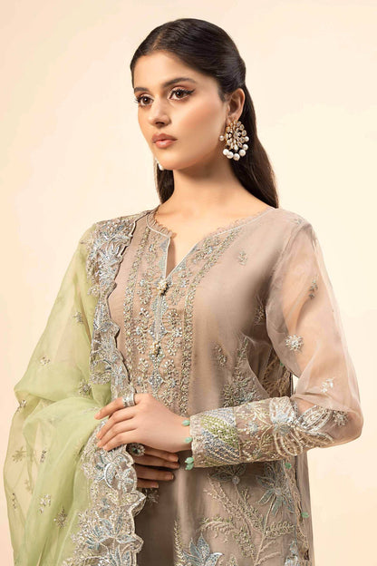 Maira B | Ready to Wear | SF-W24-27 Grey by Maria Faisal - Registered Vendor of : Maria B - type : Wedding Dress - 100% original wedding dresses