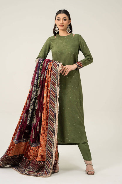 Maira B | Ready to Wear | SF-W24-30 Green by Maria Faisal - Registered Vendor of : Maria B - type : Wedding Dress - 100% original wedding dresses