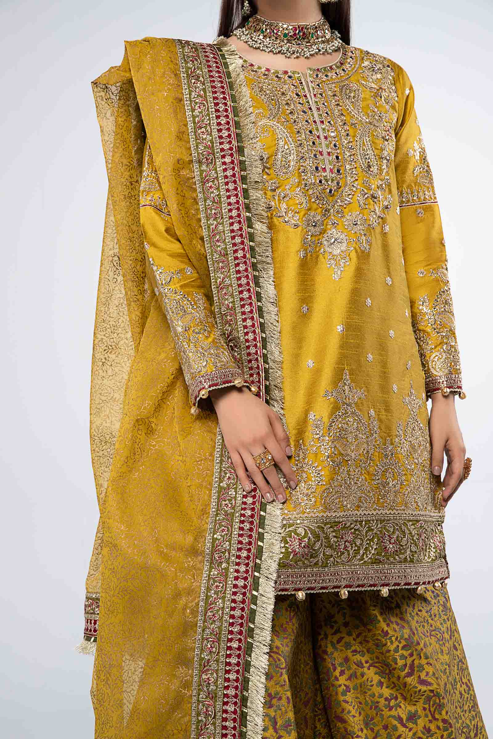 Maira B | Ready to Wear | SF-W24-32 by Maria Faisal - Registered Vendor of : Maria B - type : Wedding Dress - 100% original wedding dresses