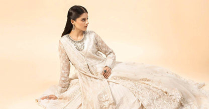 Maira B | Ready to Wear | SF-W24-44 Off White by Maria Faisal - Registered Vendor of : Maria B - type : Wedding Dress - 100% original wedding dresses