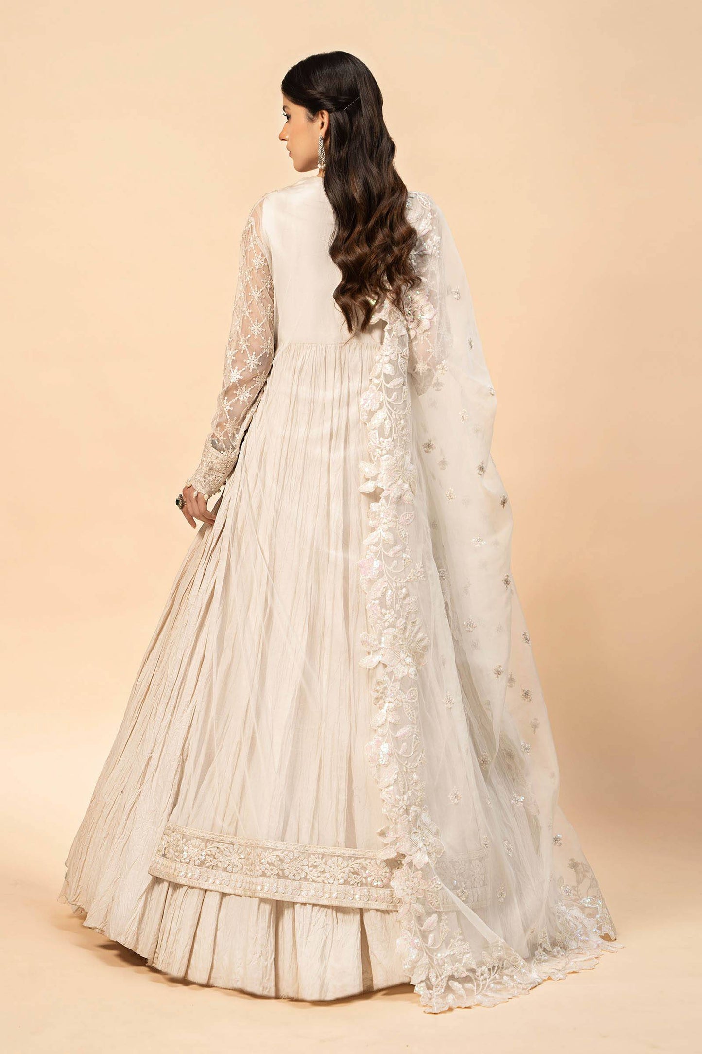 Maira B | Ready to Wear | SF-W24-44 Off White by Maria Faisal - Registered Vendor of : Maria B - type : Wedding Dress - 100% original wedding dresses
