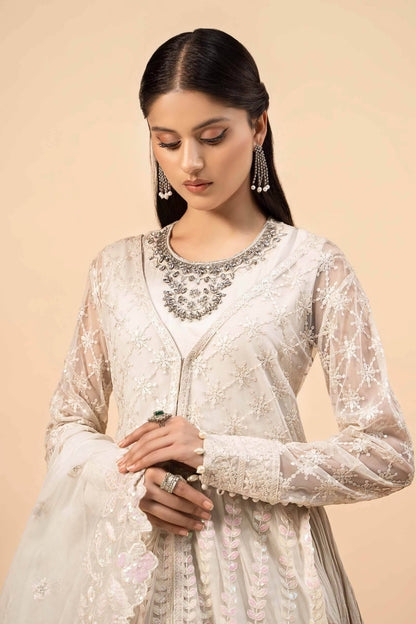 Maira B | Ready to Wear | SF-W24-44 Off White by Maria Faisal - Registered Vendor of : Maria B - type : Wedding Dress - 100% original wedding dresses
