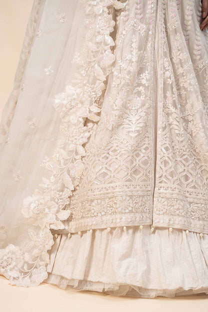 Maira B | Ready to Wear | SF-W24-44 Off White by Maria Faisal - Registered Vendor of : Maria B - type : Wedding Dress - 100% original wedding dresses
