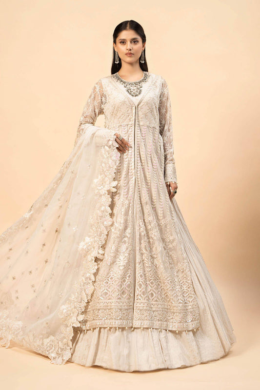 Maira B | Ready to Wear | SF-W24-44 Off White by Maria Faisal - Registered Vendor of : Maria B - type : Wedding Dress - 100% original wedding dresses